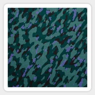 Camouflage - teal Sticker